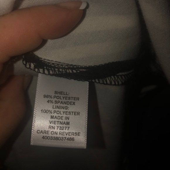 BNWOT - Black and White Sleeveless Striped Dress - Picture 4 of 5